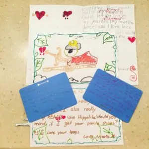 photo: fan mail letters written in crayon by kids